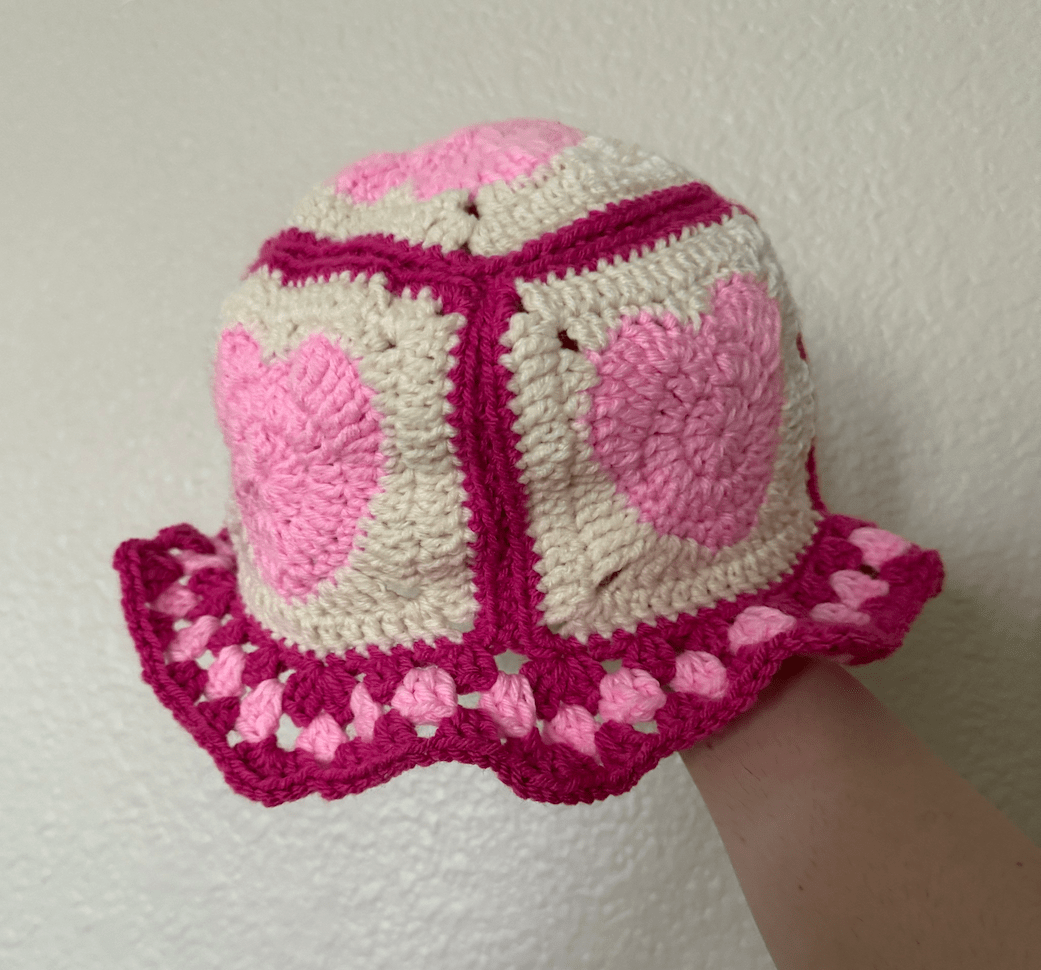 Heart Bucket Hat: Free Crochet Pattern photo 2