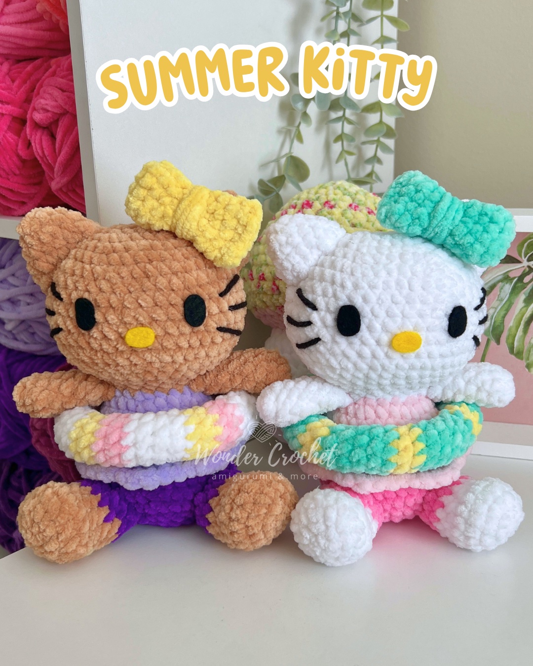 Summer Kitty Plush Crochet Pattern - Amigurumi photo 2