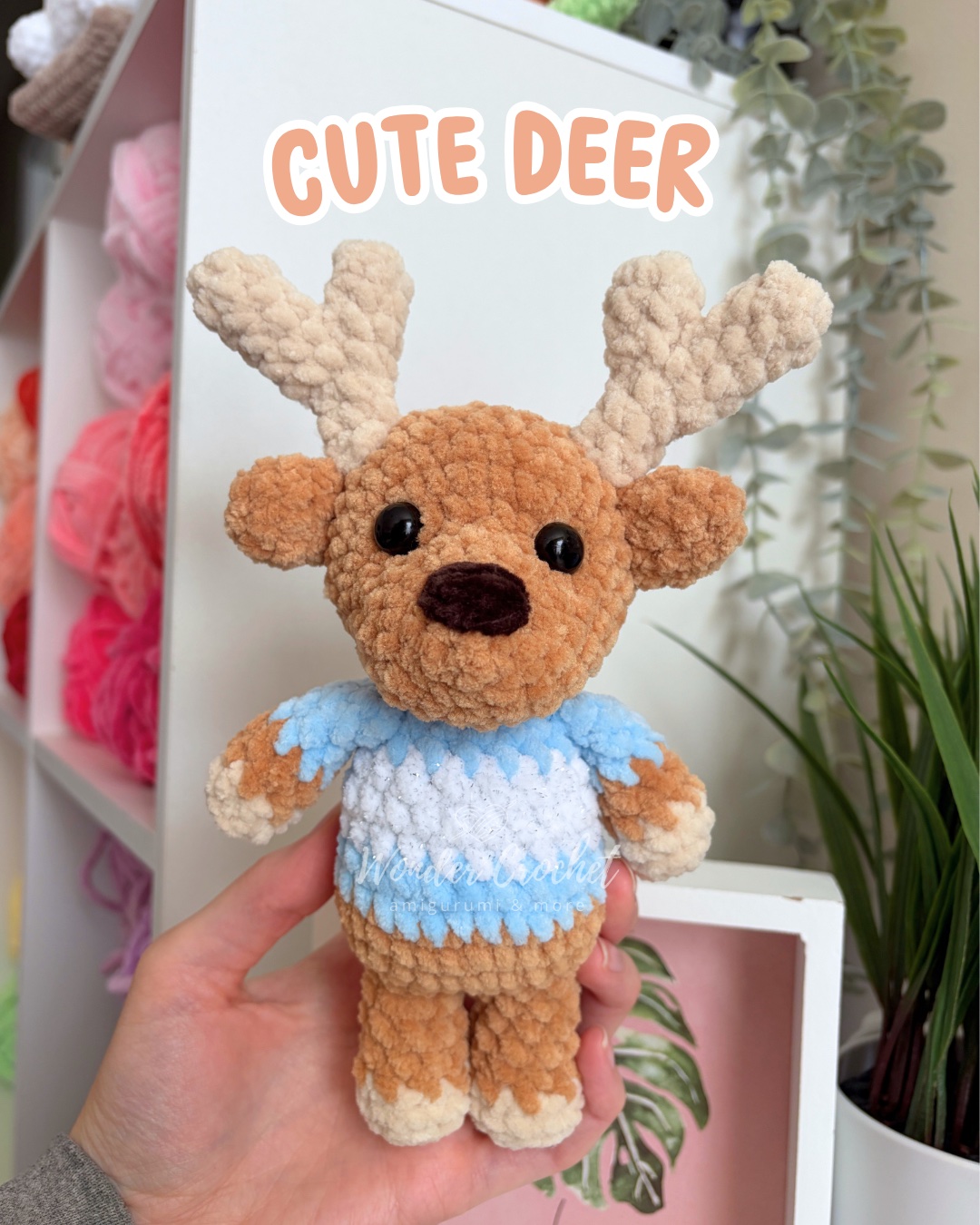 Reindeer Plush Free Crochet Pattern – Amigurumi photo 2