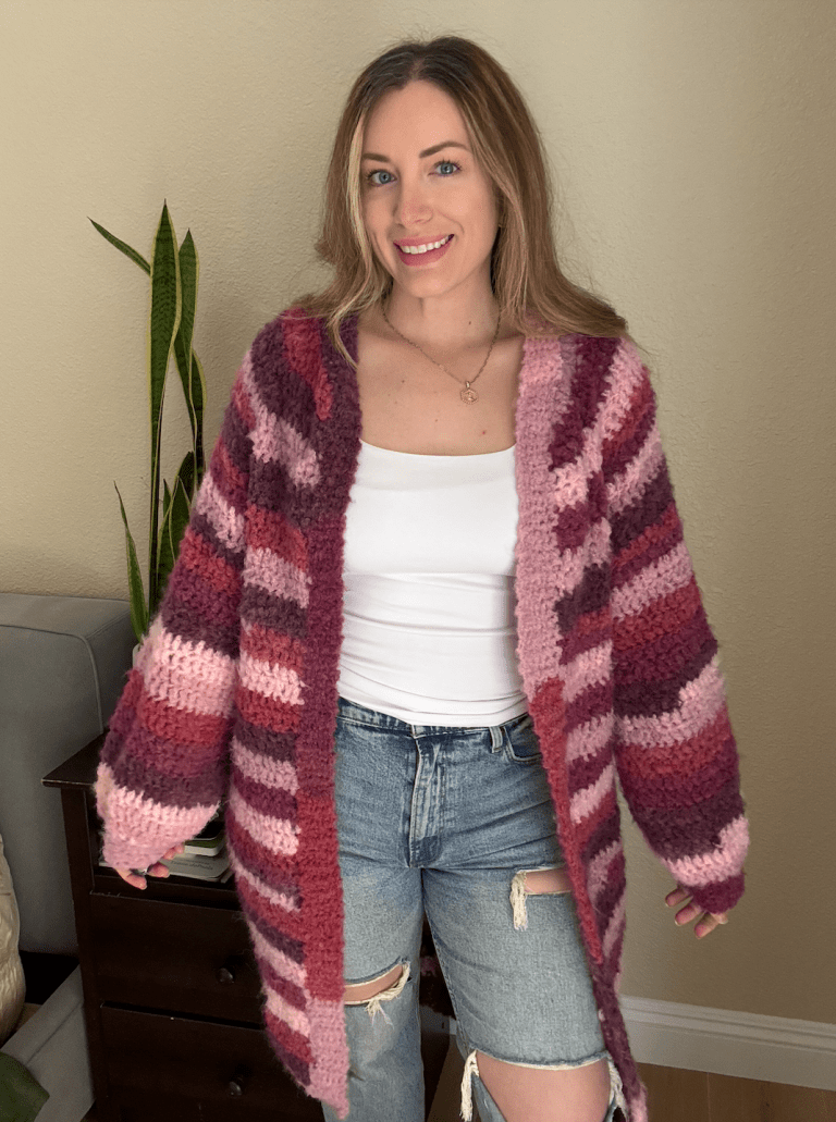 The Cloudy Day Cardigan: Free Crochet Pattern + Tutorial (NO SEW!) photo 10