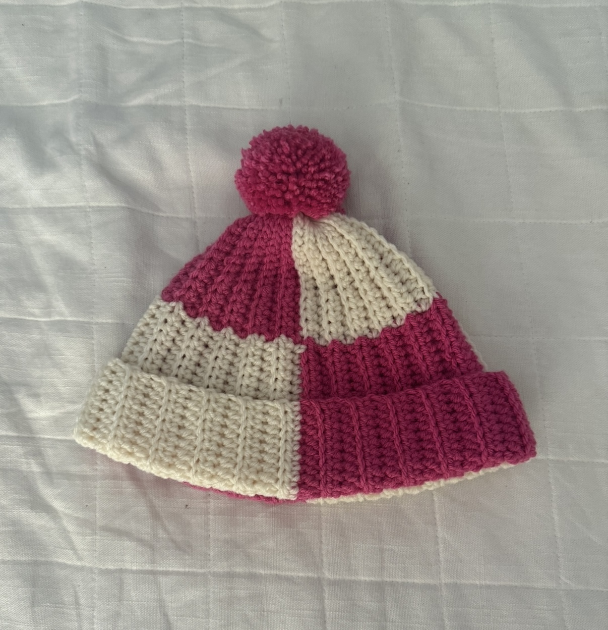The Checkerboard Beanie! A Free Crochet Pattern photo 4