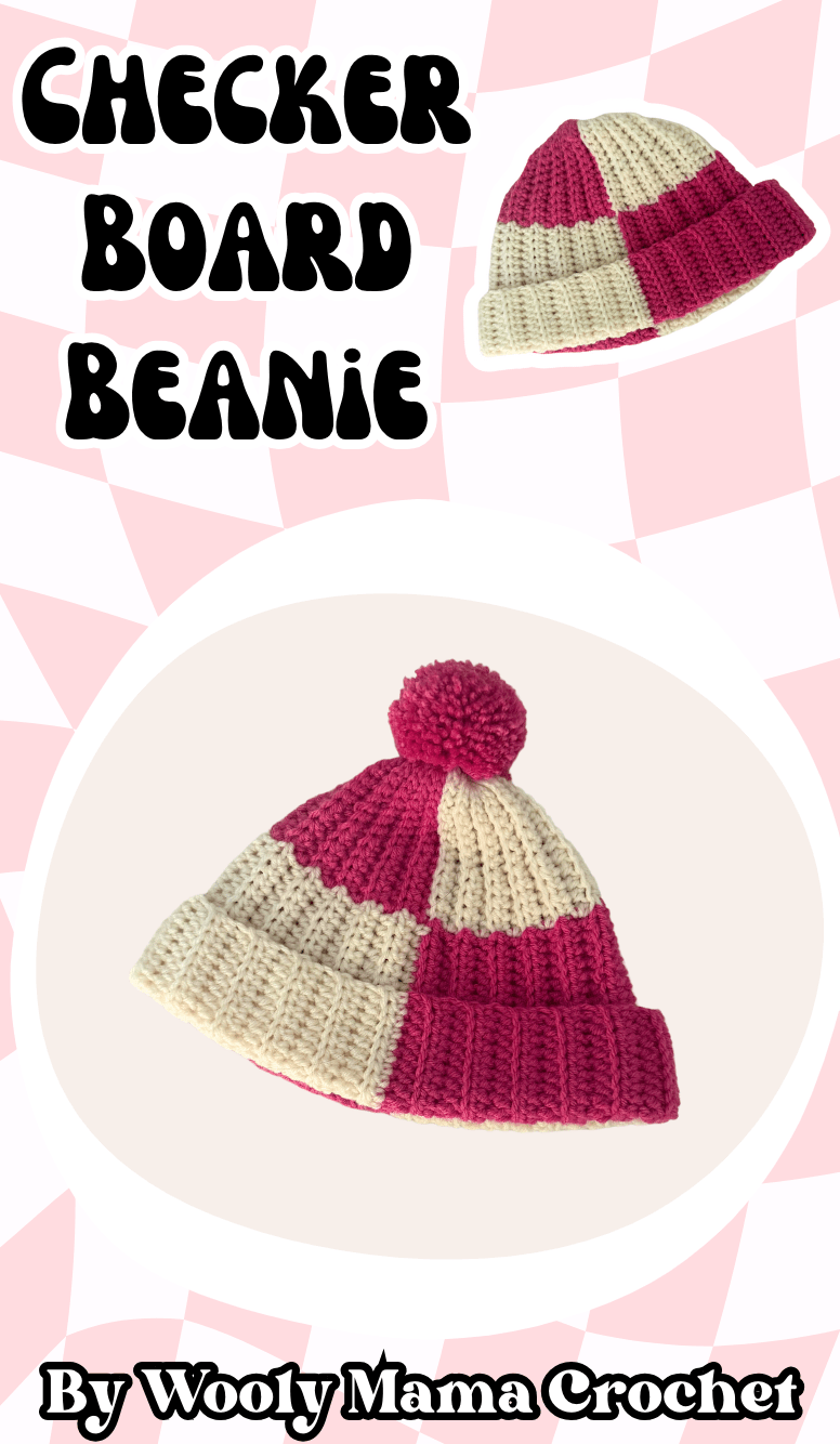 The Checkerboard Beanie! A Free Crochet Pattern photo 1