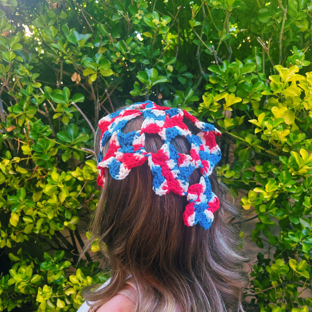 Crochet Star Bandana/Headband | Free Pattern photo 2
