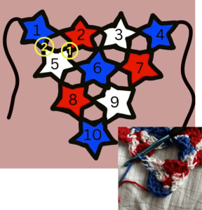 Crochet Star Bandana/Headband | Free Pattern photo 10