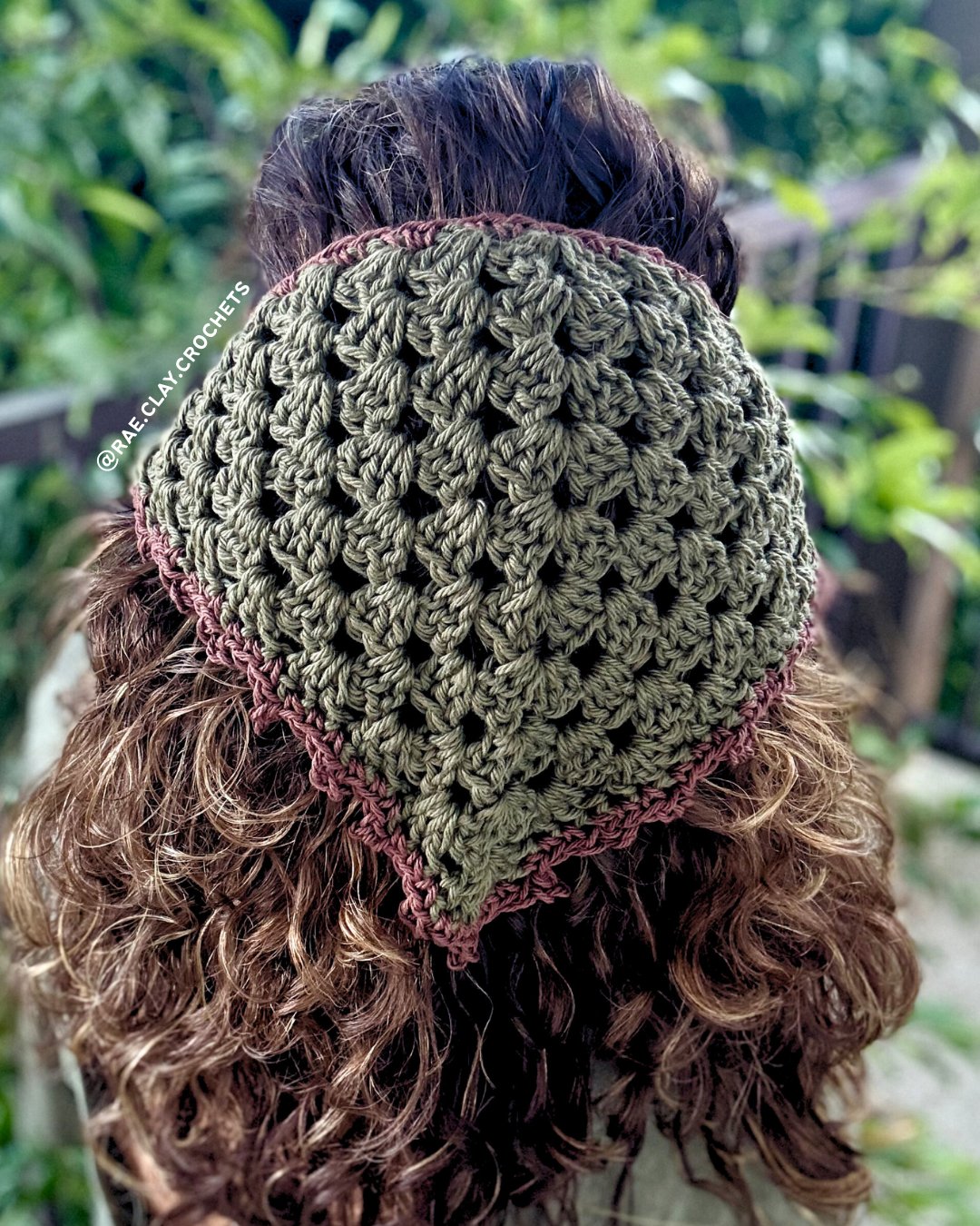 Crochet Picot Bandana Pattern photo 3