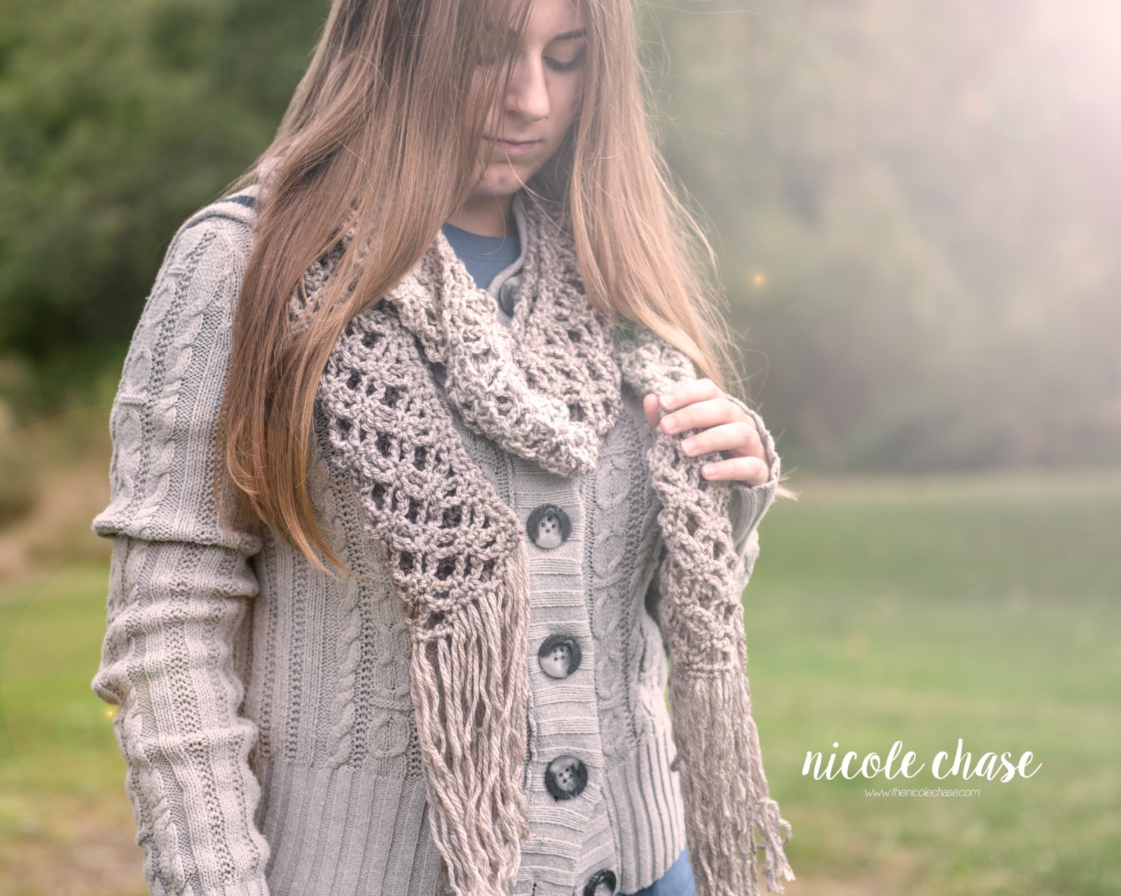 Cloudy Day Lace Scarf photo 2
