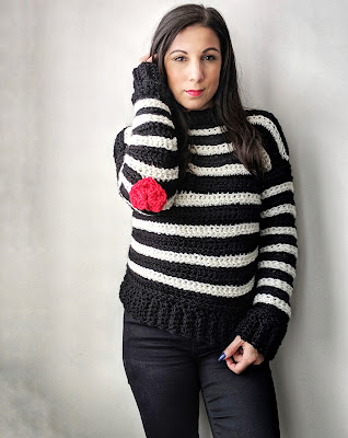 I Heart You Crochet Sweater photo 2