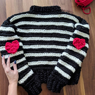 I Heart You Crochet Sweater photo 6