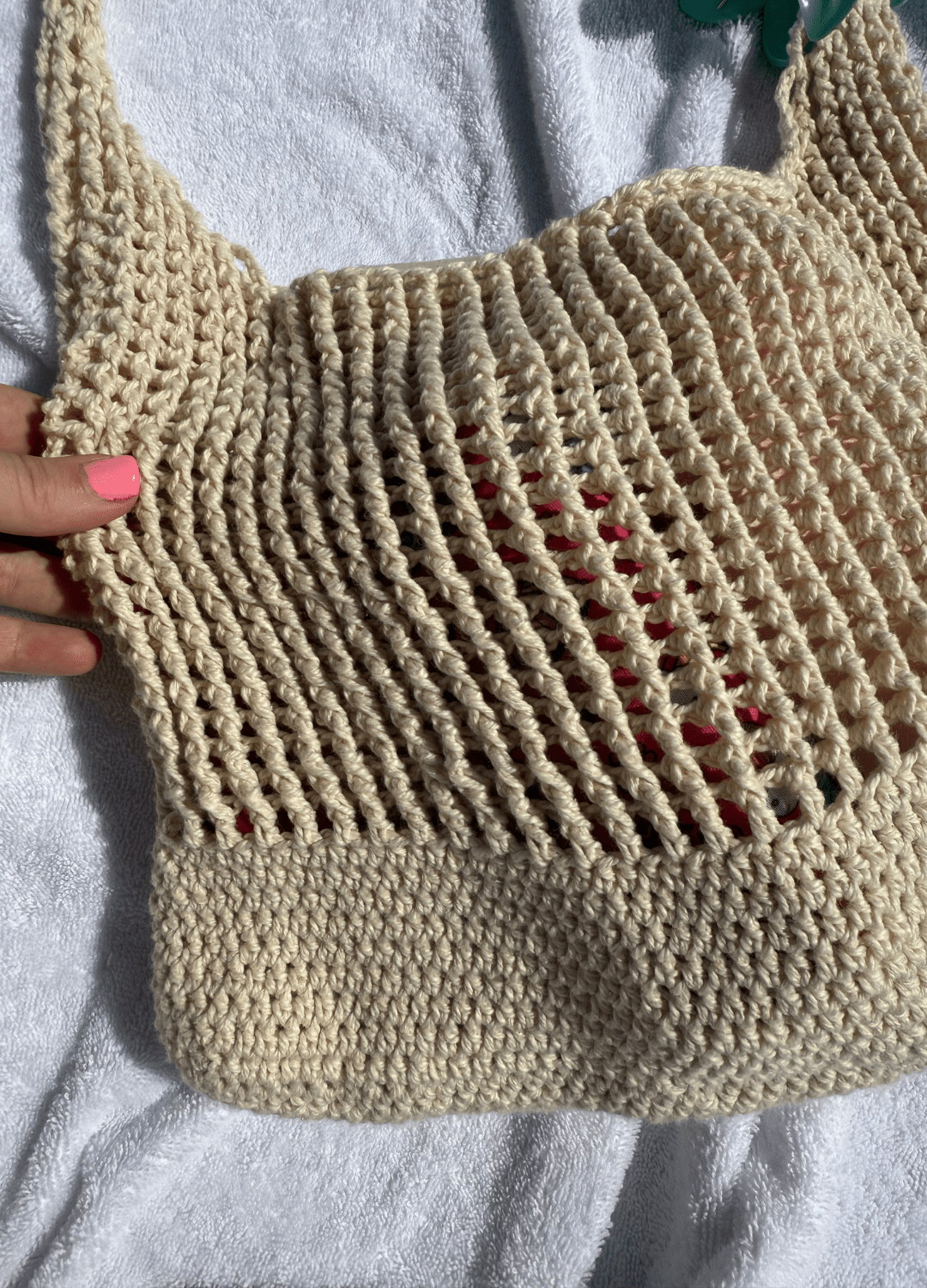 How to Crochet the Meshfront Tote: Easy Cute & Sturdy Beach Bag! photo 2